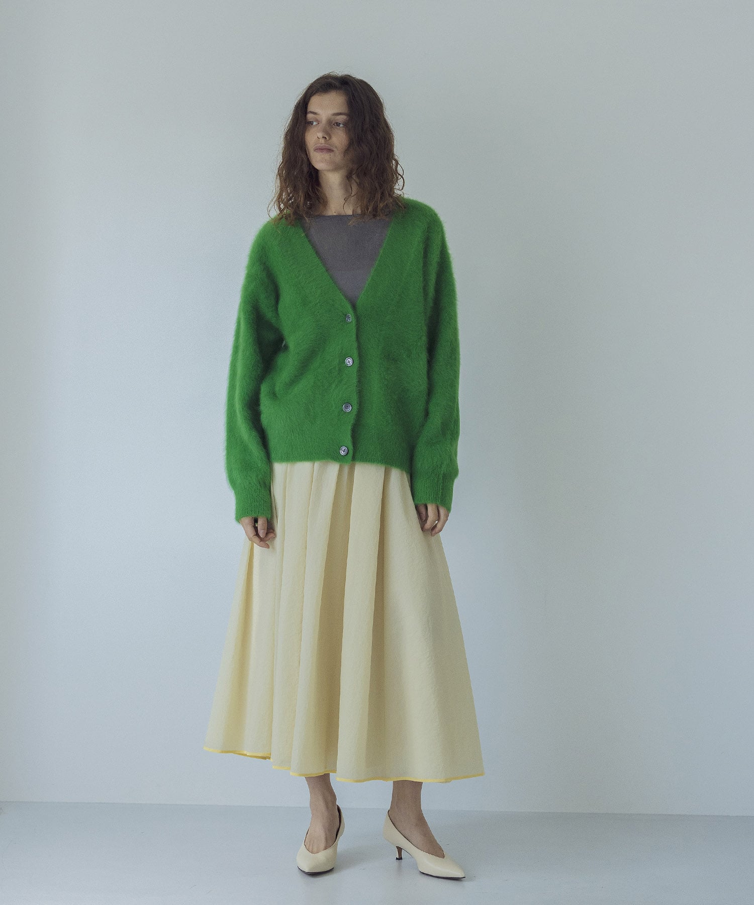 nylon gather piping skirt