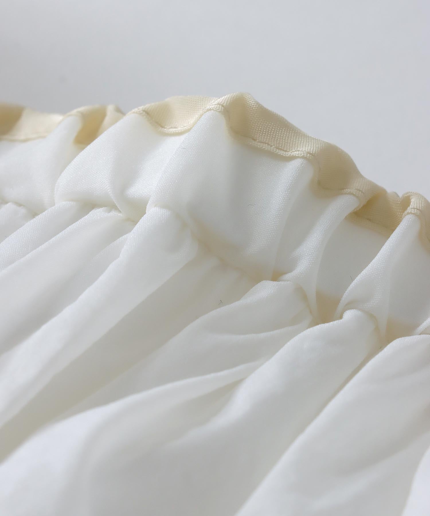nylon gather piping skirt