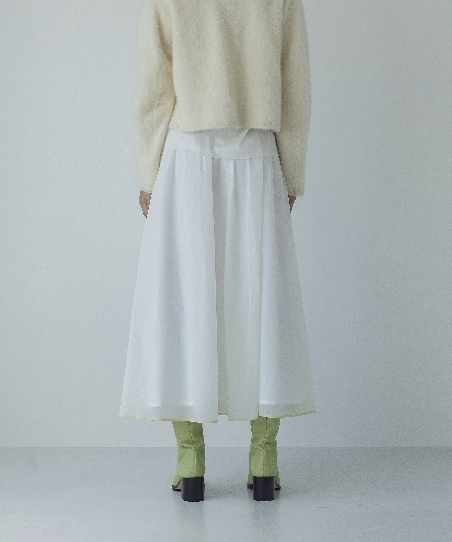 nylon gather piping skirt
