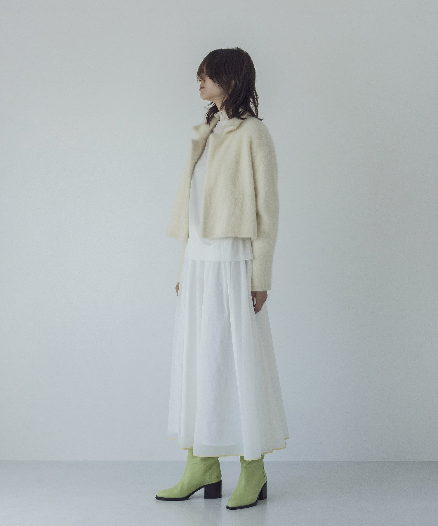 nylon gather piping skirt