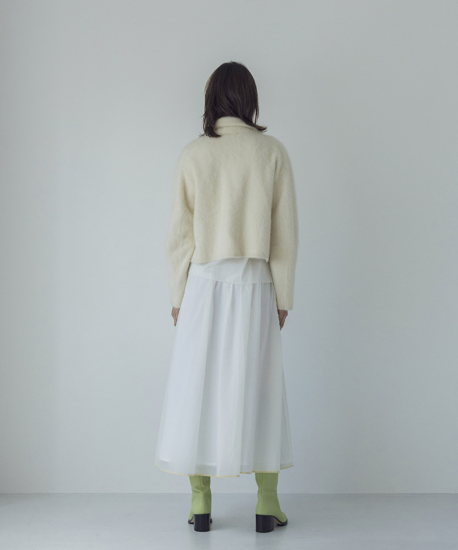 nylon gather piping skirt