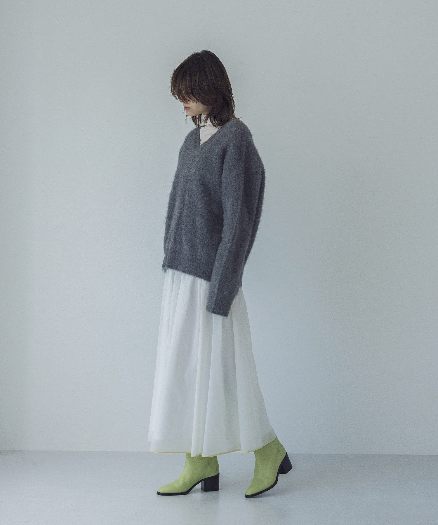 nylon gather piping skirt