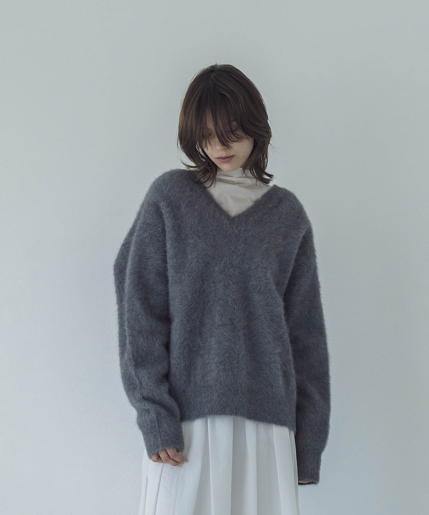 fox cashmere v neck cardigan