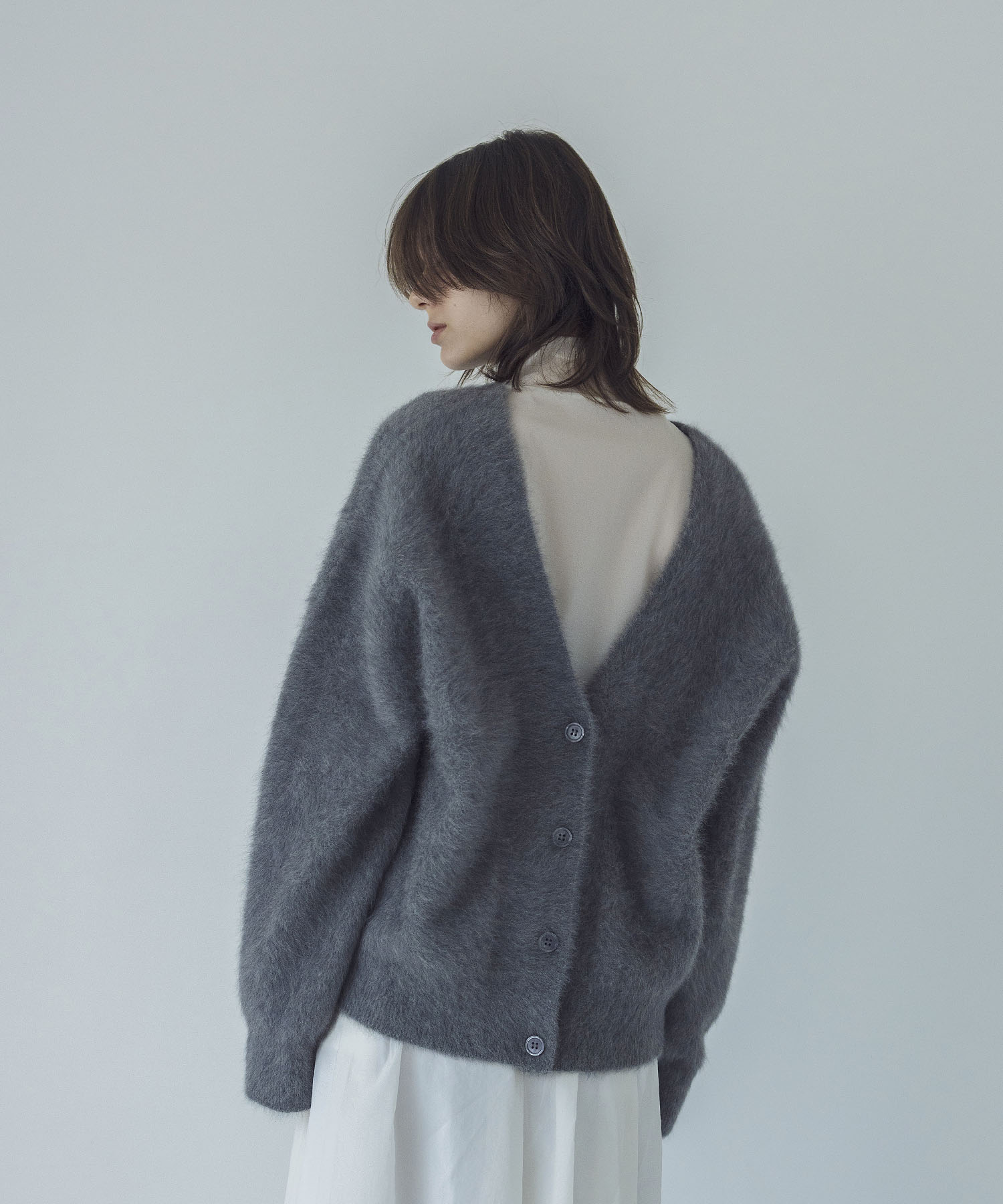 fox cashmere v neck cardigan