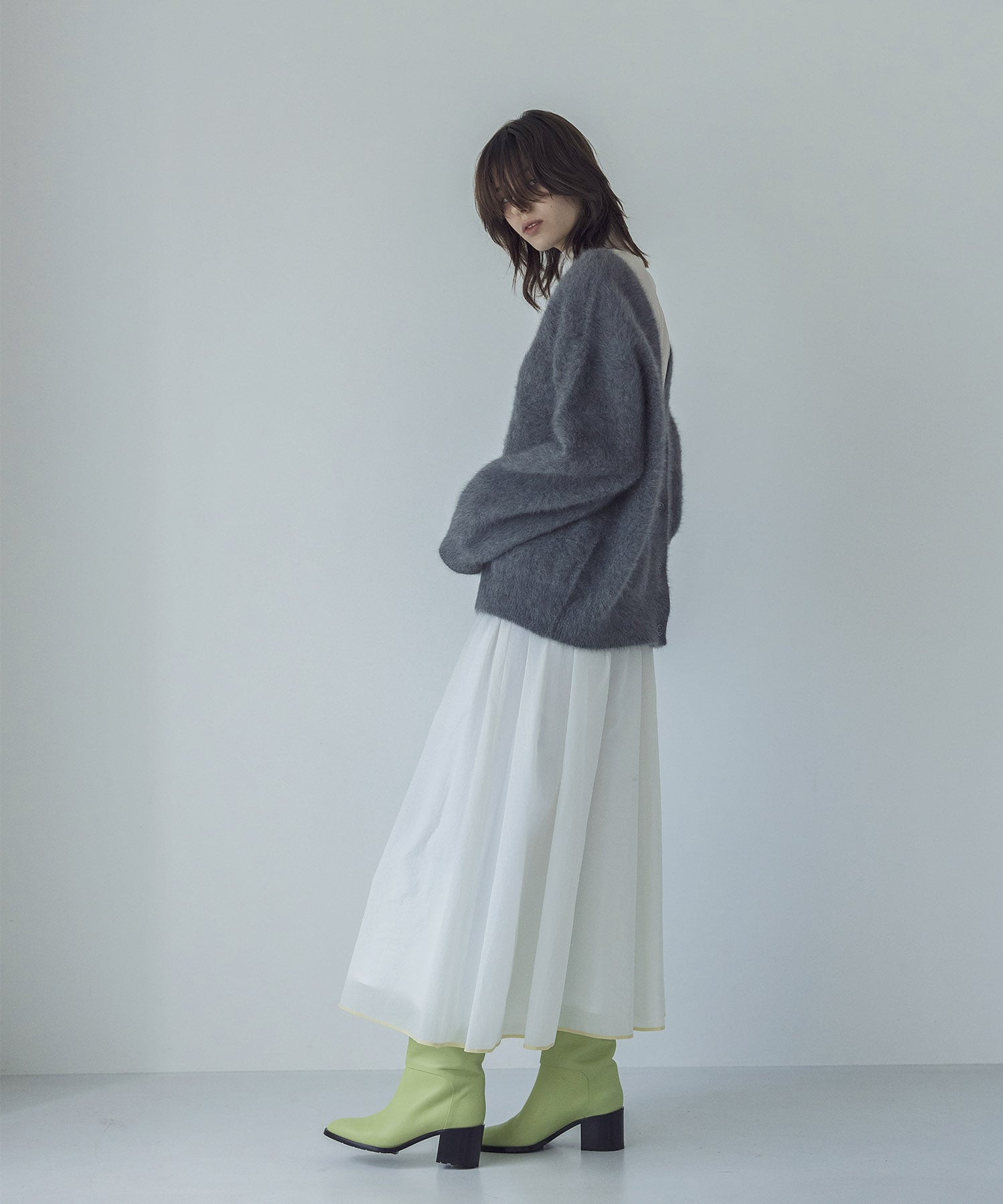 fox cashmere v neck cardigan