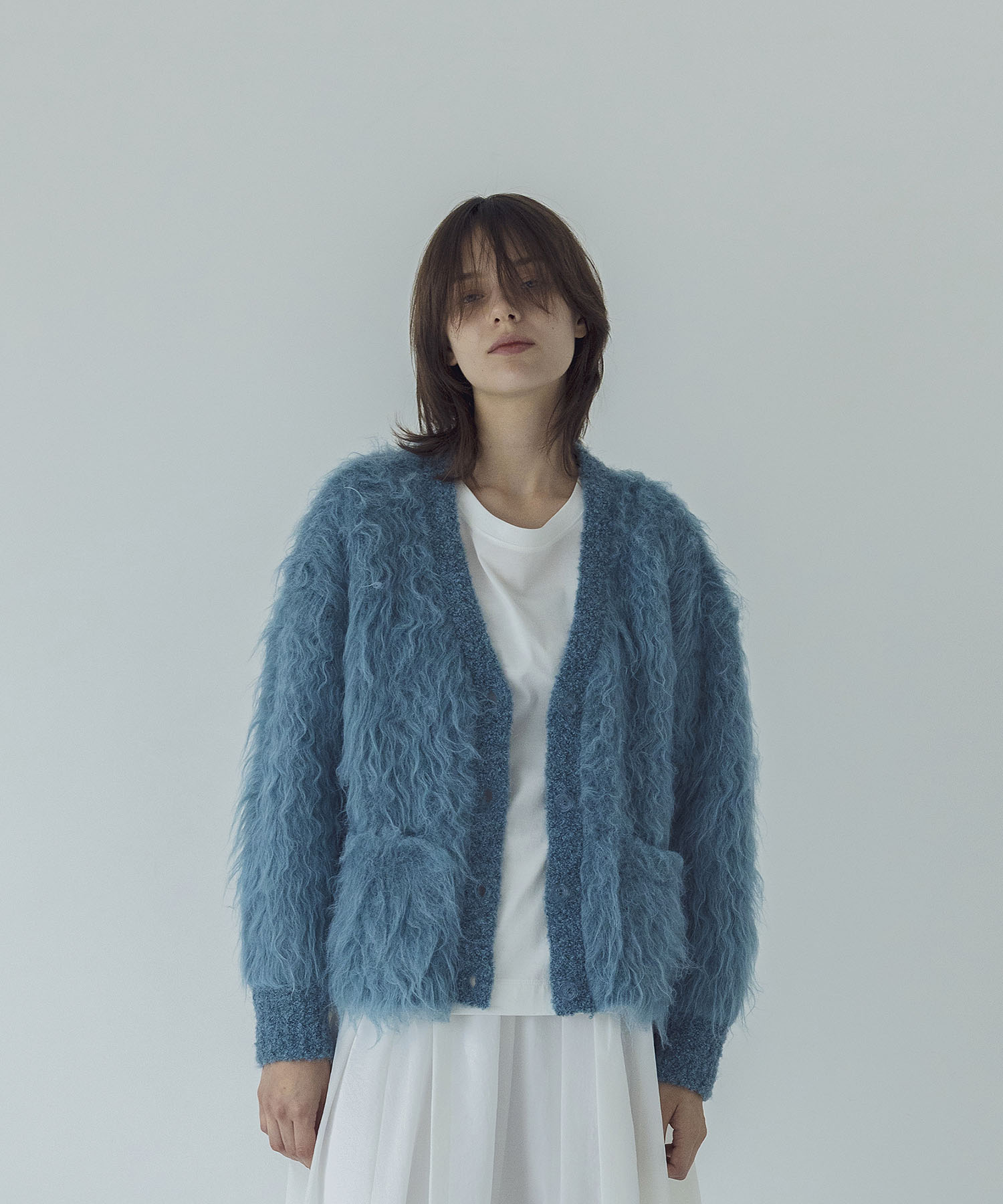 Shaggy loop cardigan sales