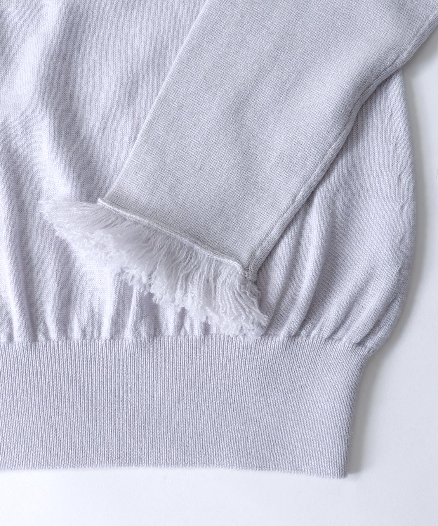 cash feel wool fringe pullover