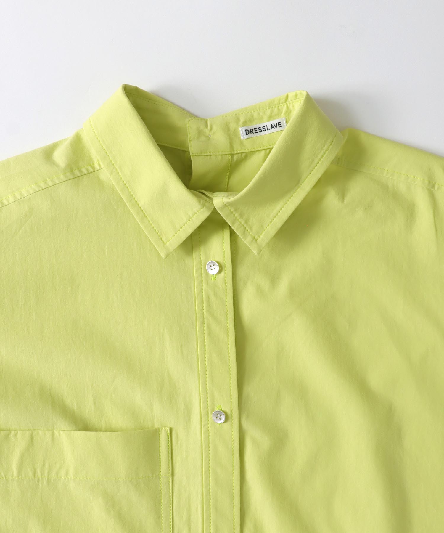 asymmetric color over shirt