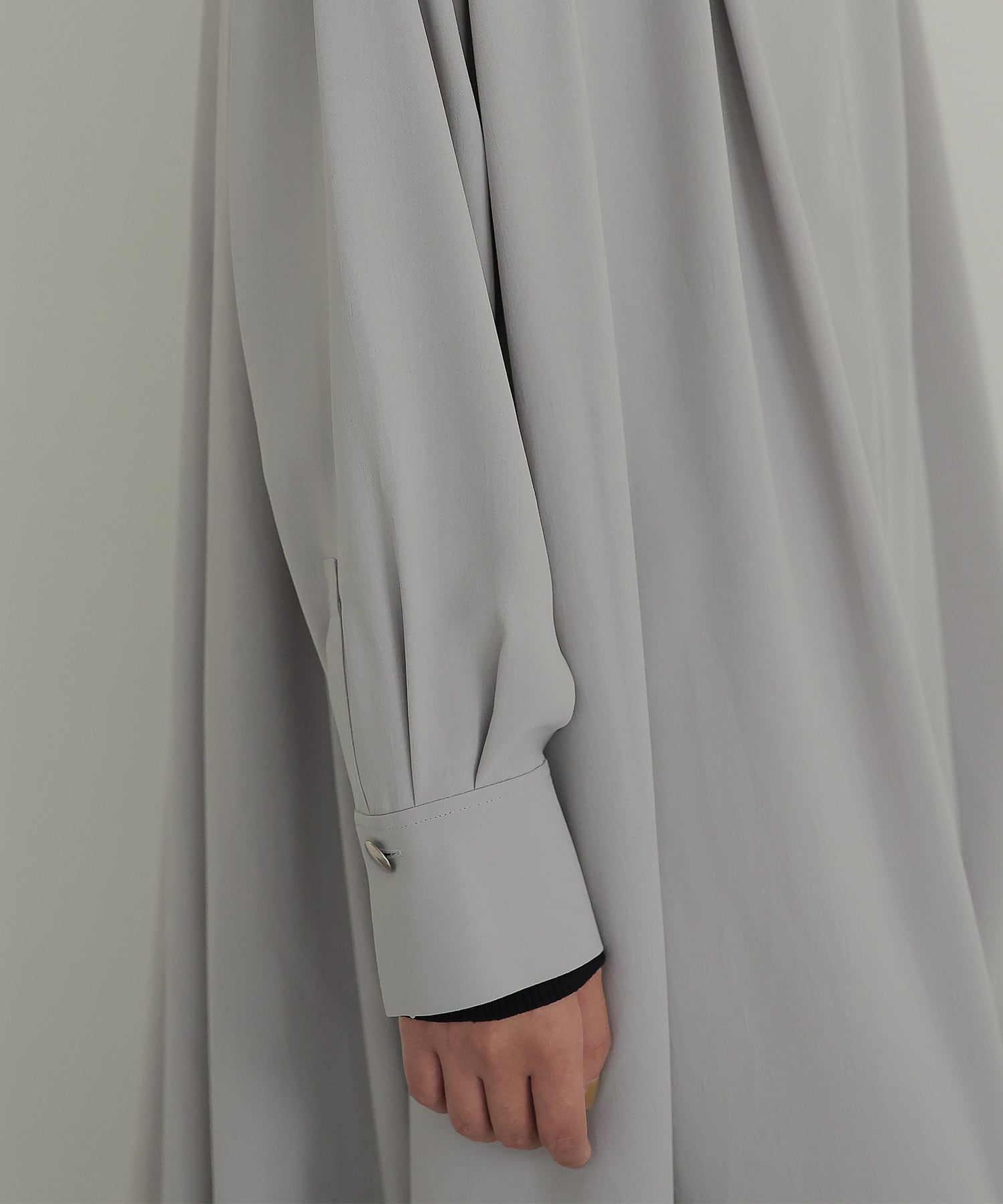 fluid silhouette gather dress