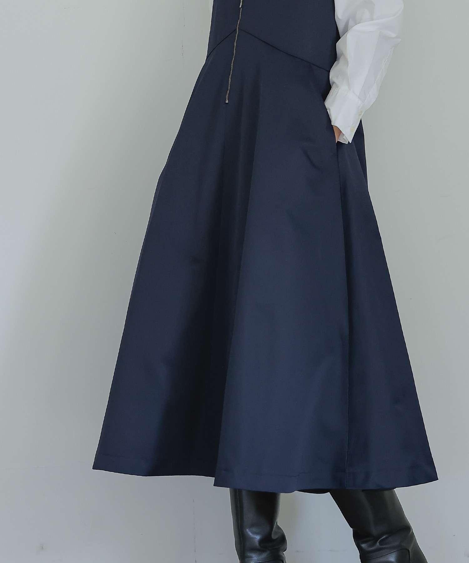 memory satin jumper skirt dress