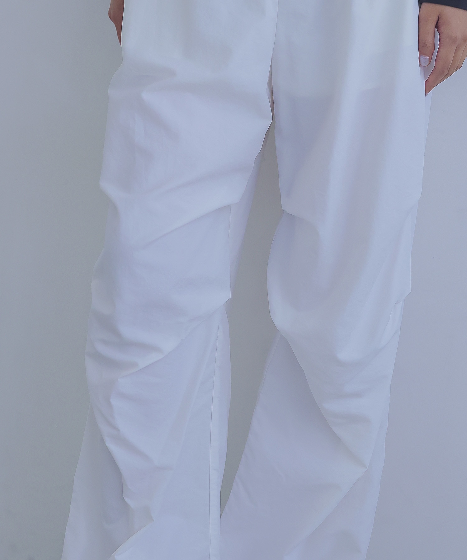 taffeta tuck design pants