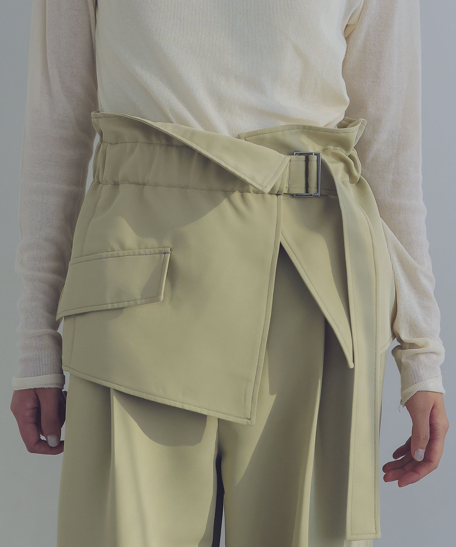 drychino stitch skort belted pants