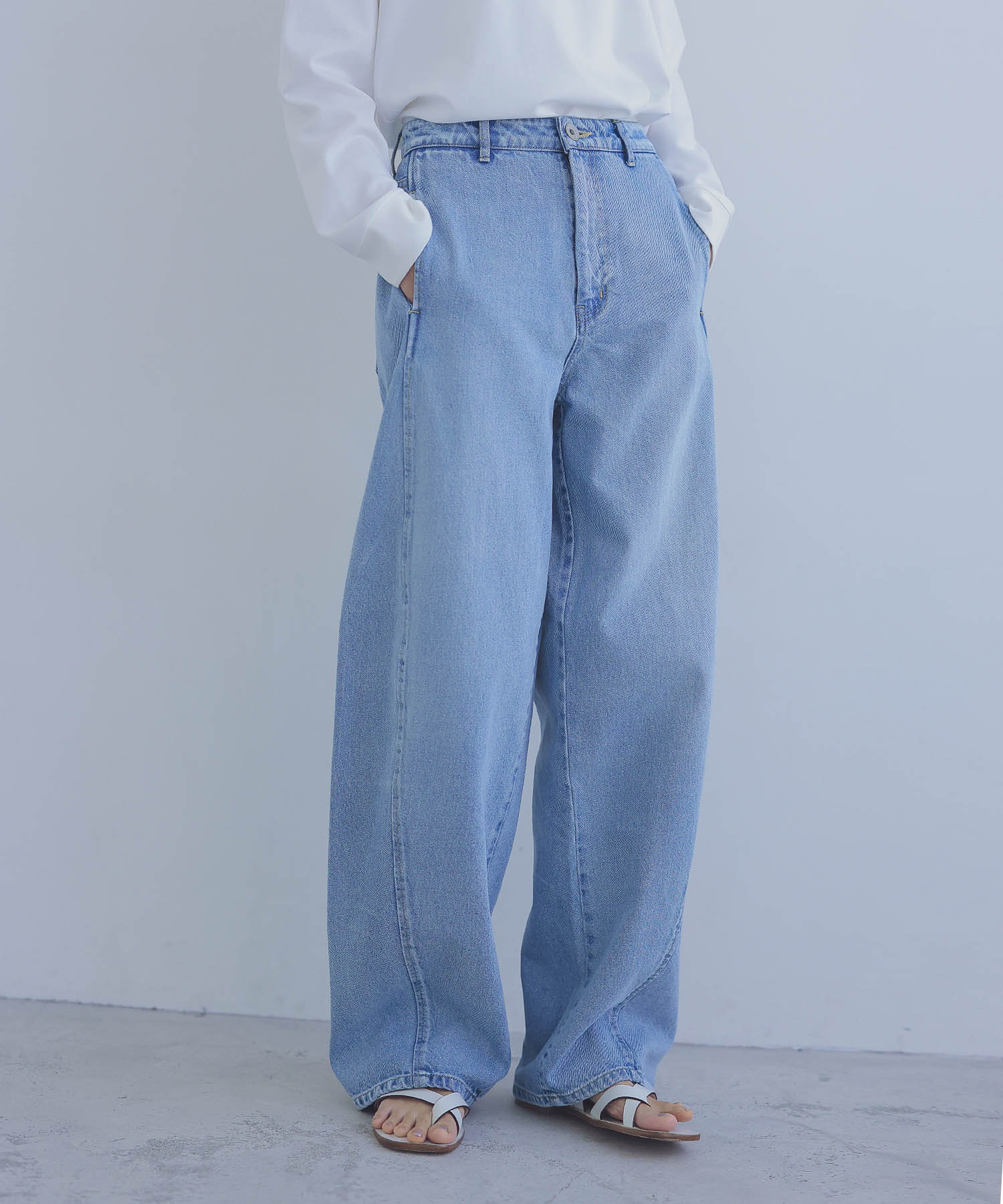 1990 barrel denim pants