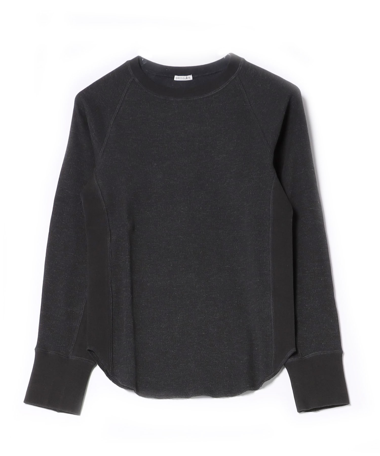 C/W waffle crew neck pull