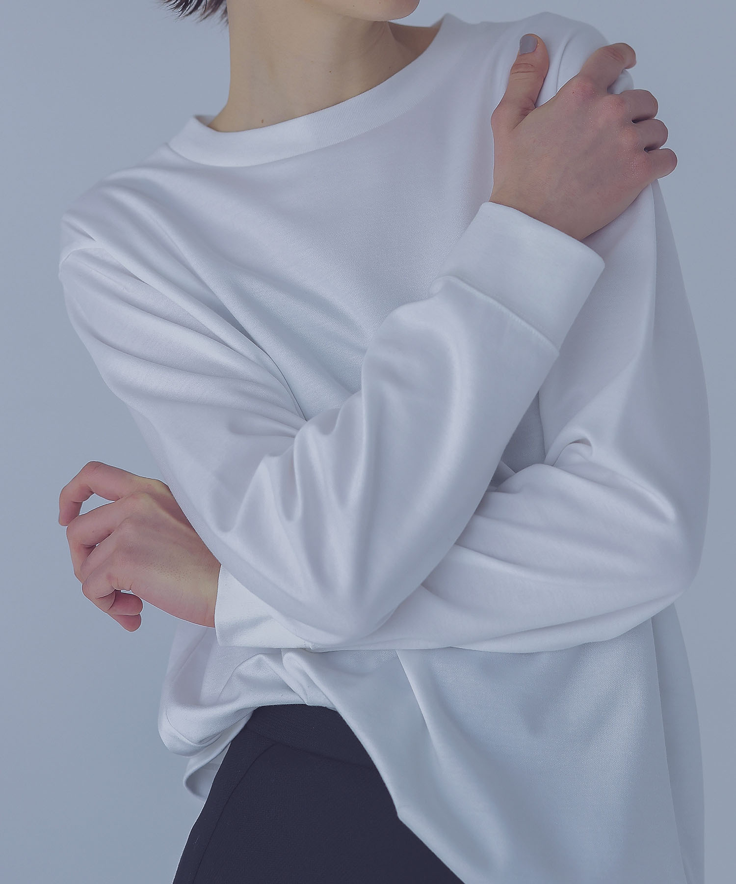 dry mock crew neck long sleeve tee