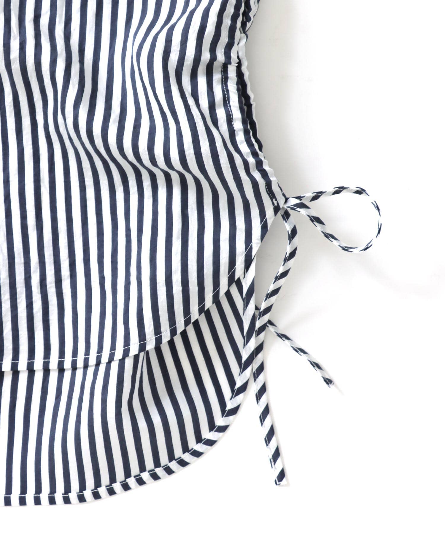side string design stripe blouse