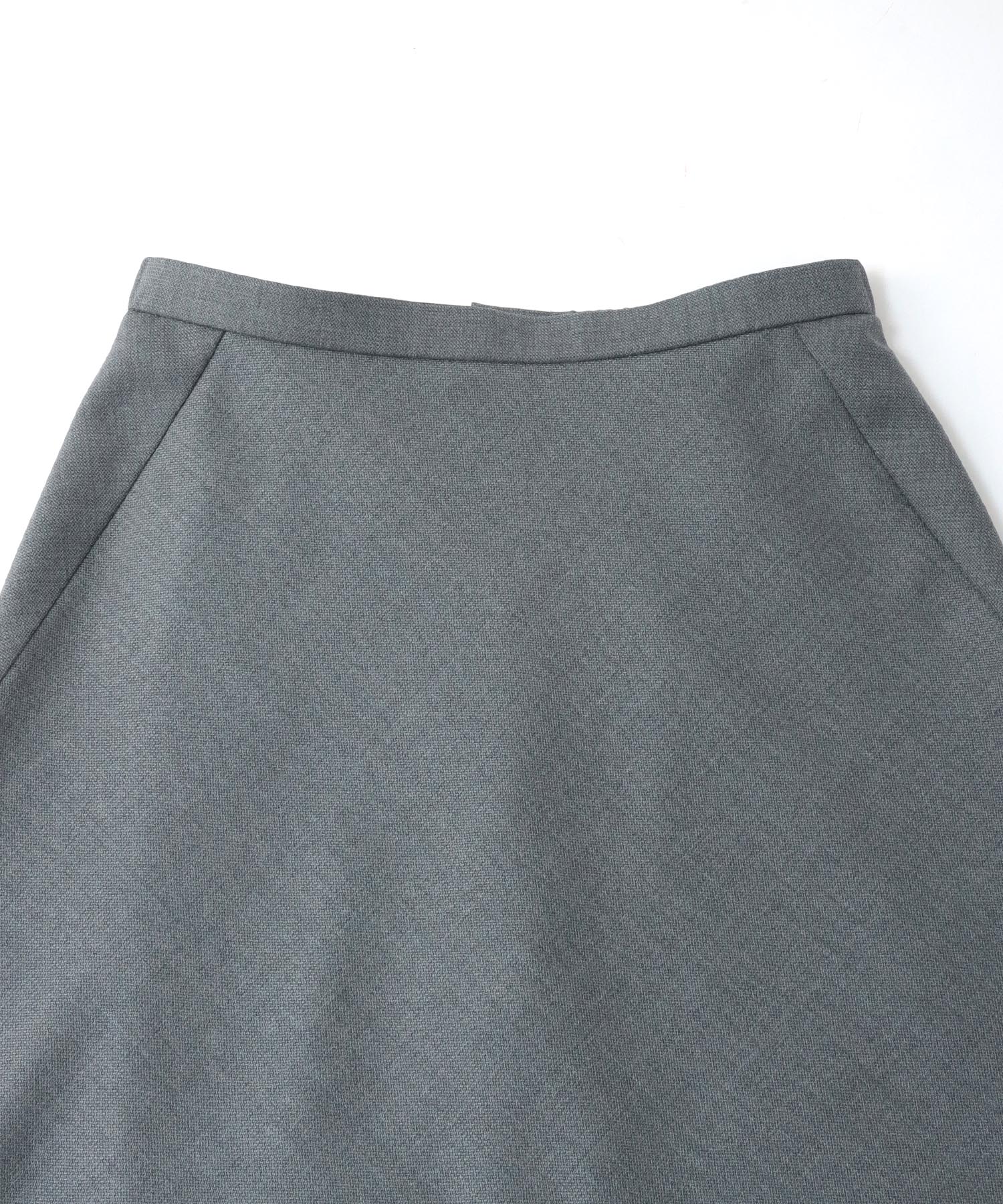 wool clean flare skirt
