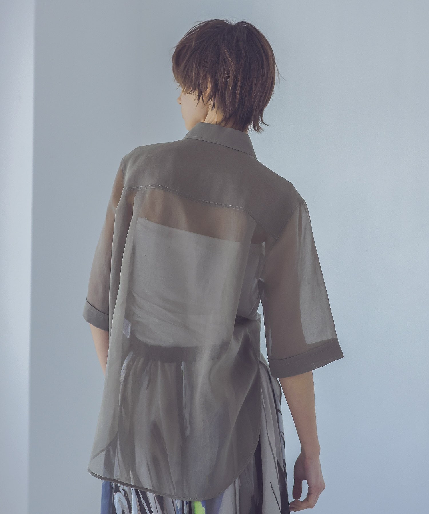 soft organdy half sleeve shirt