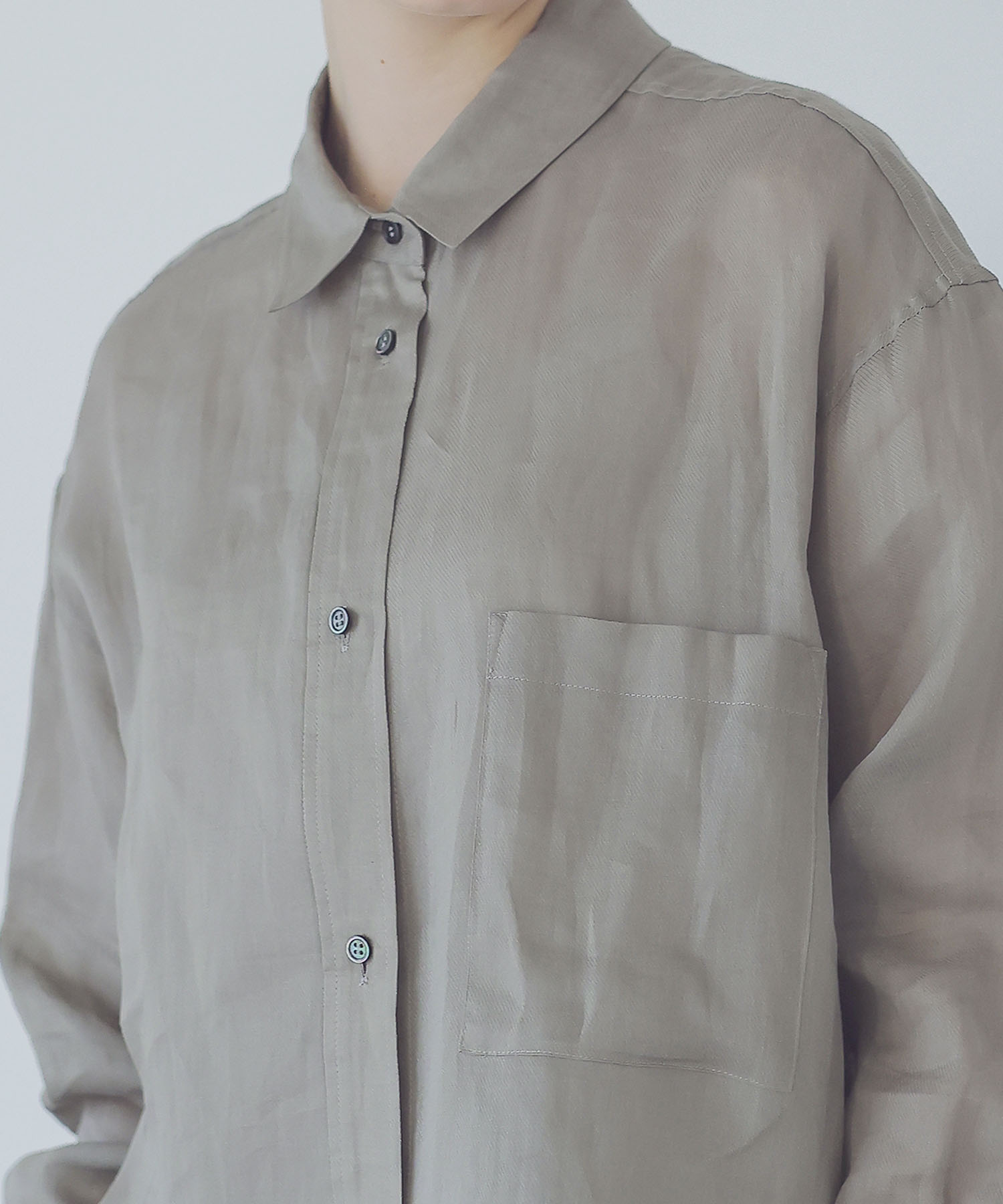 ramie twill essential shirt