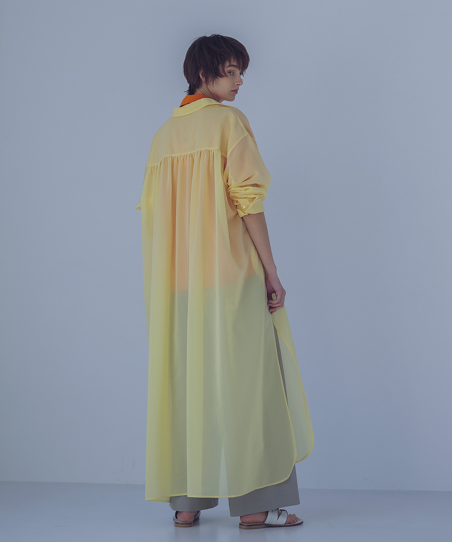 cotton voile layered dress