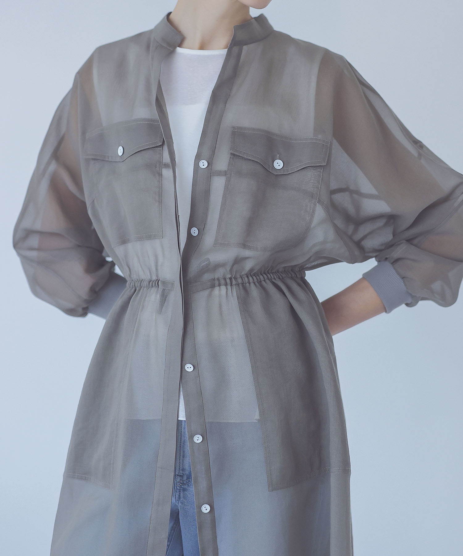 soft organdy dolman sleeve shirt dress