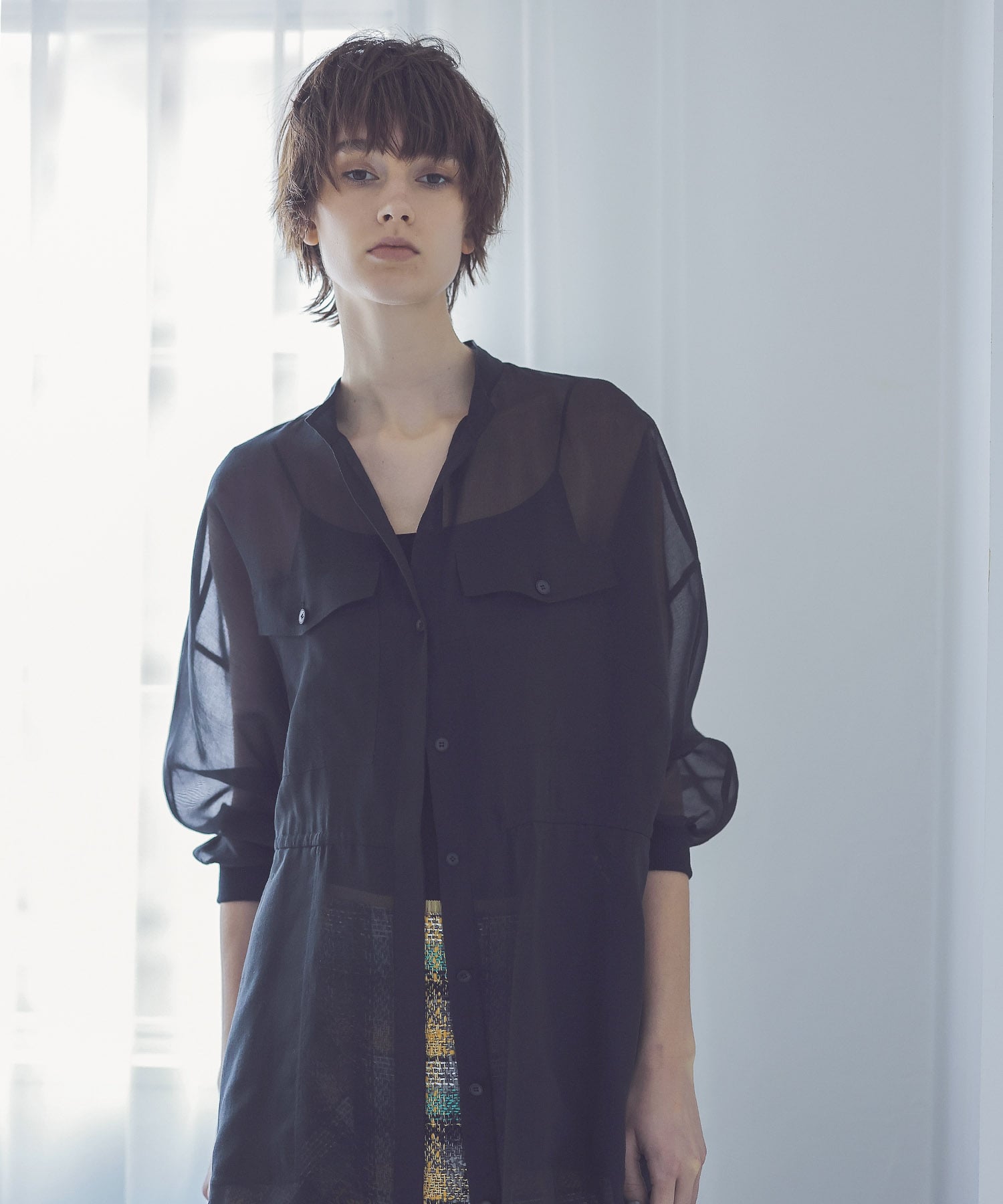 soft organdy dolman sleeve shirt dress