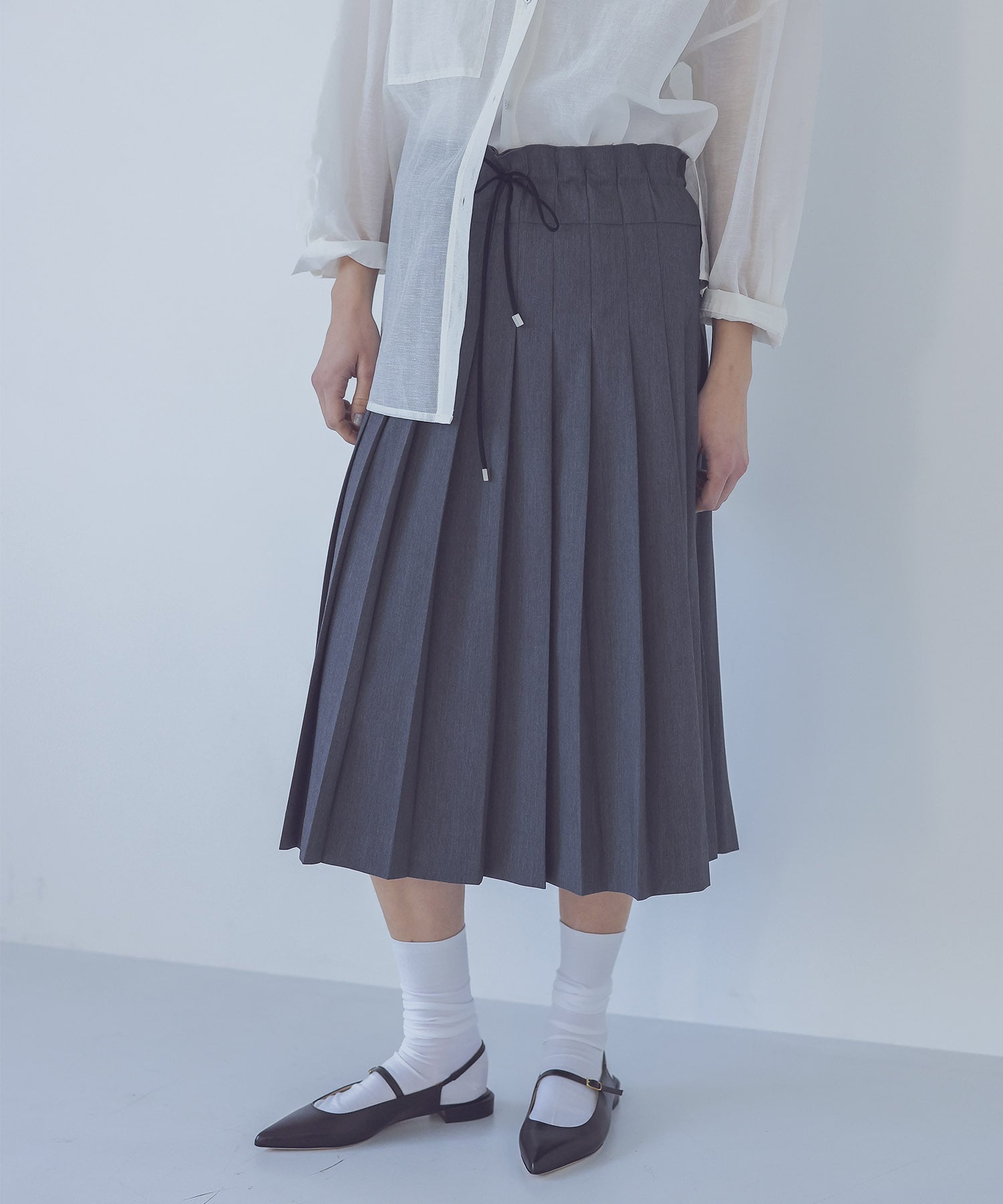 school pleats low waist skirt