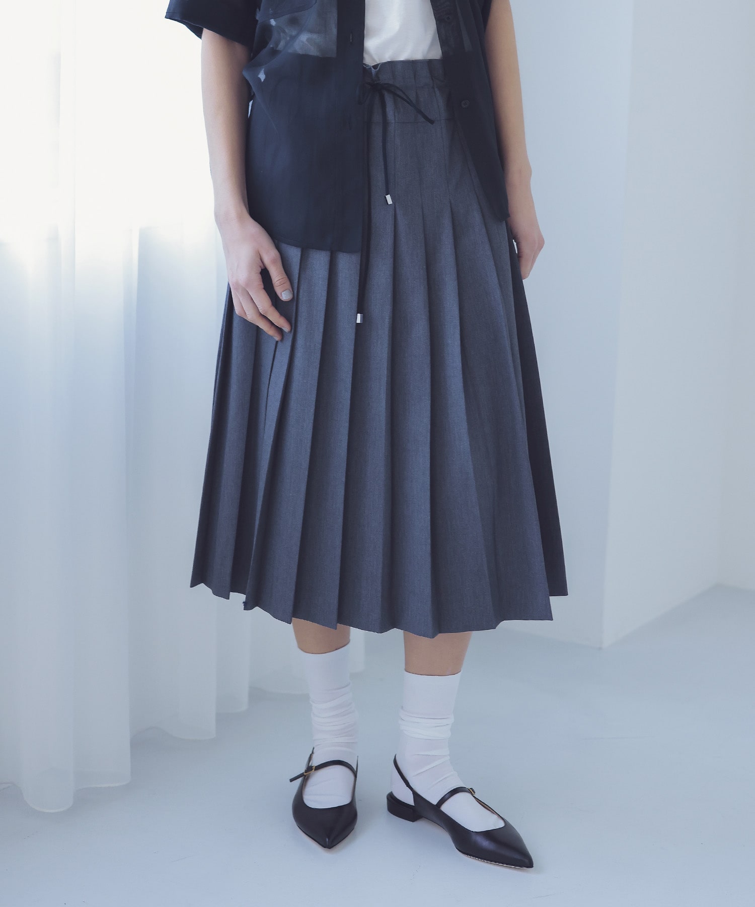 school pleats low waist skirt