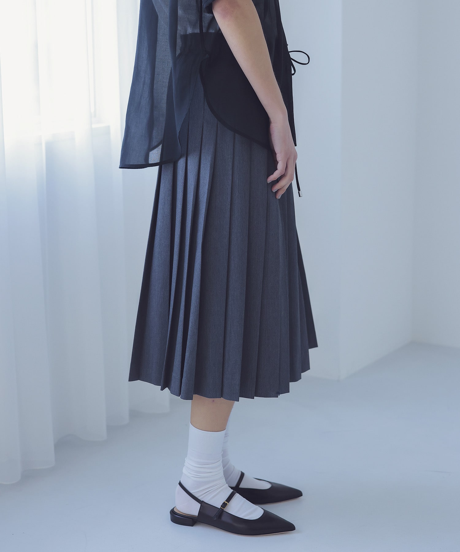 school pleats low waist skirt