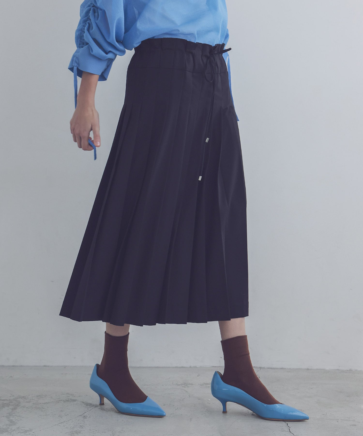 school pleats low waist skirt