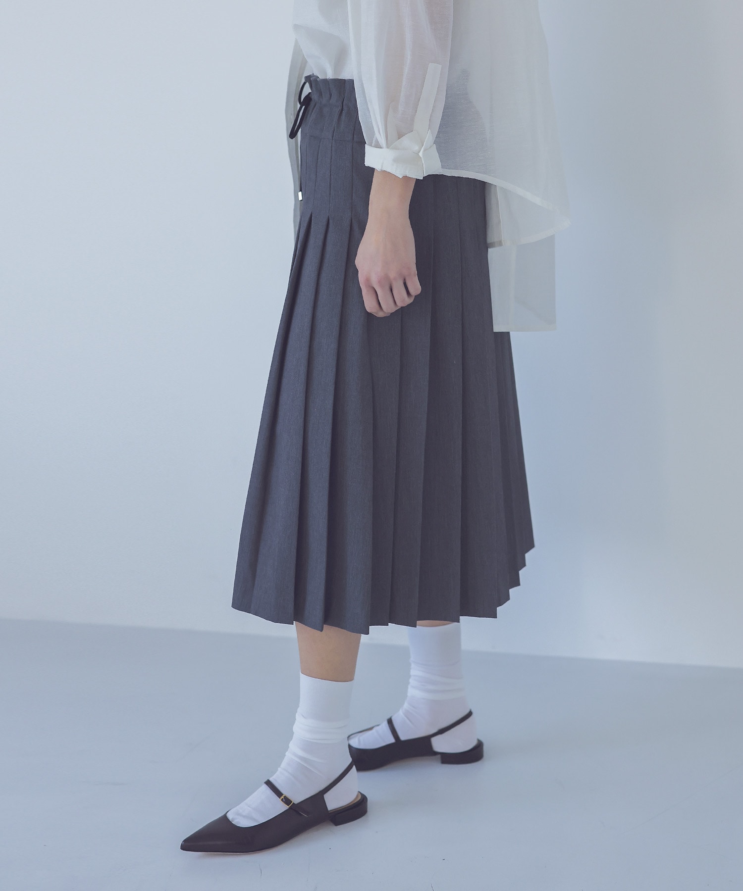 school pleats low waist skirt