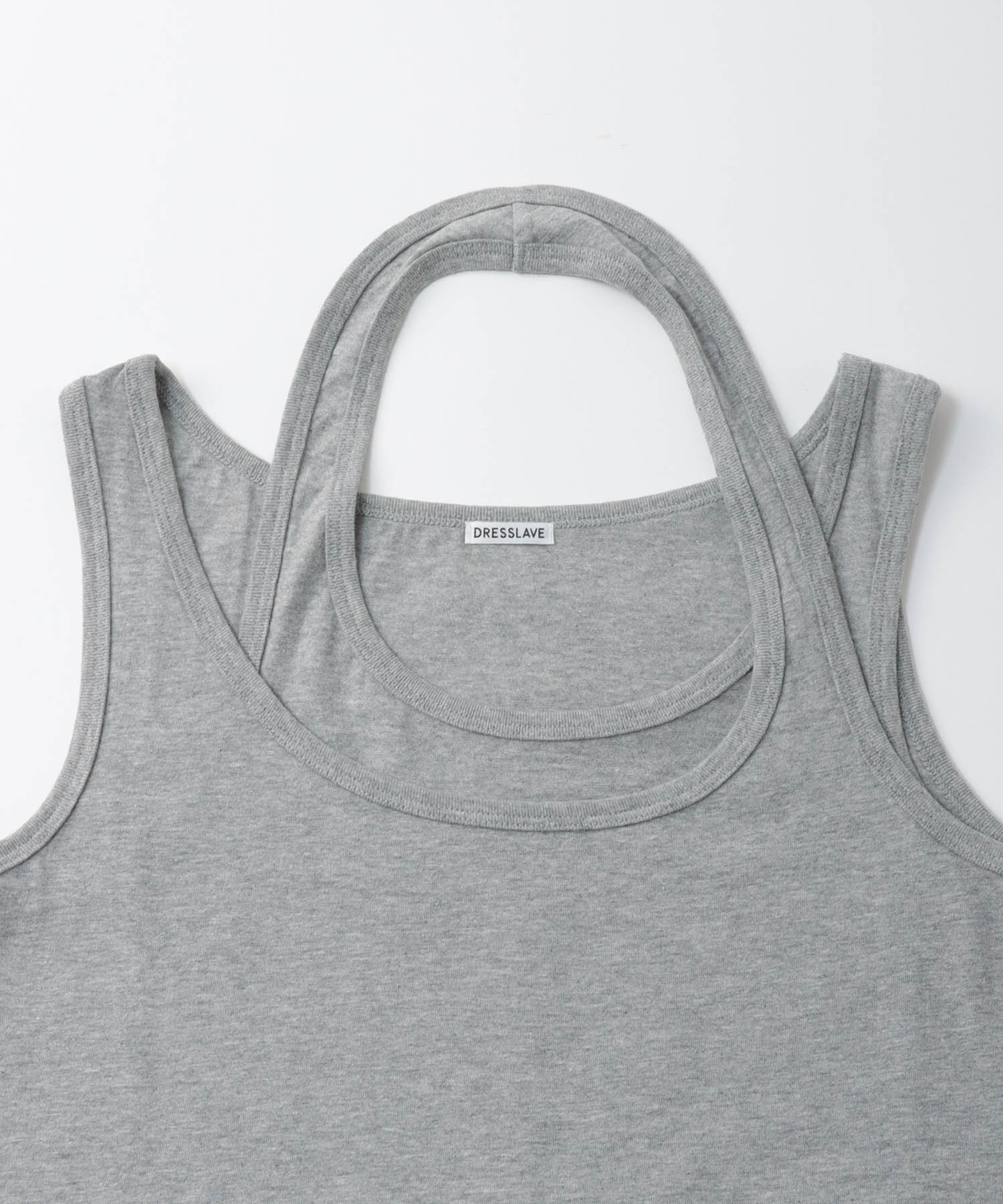 cross neck leyered tank