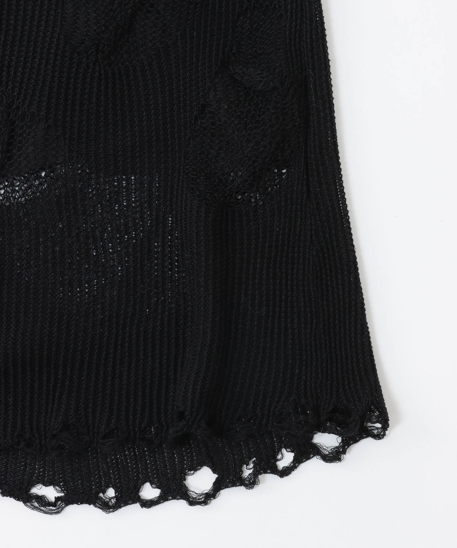 texture narrow knit skirt