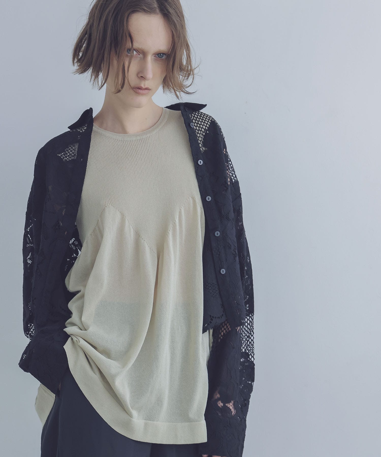 C/Ny sheer flare tops