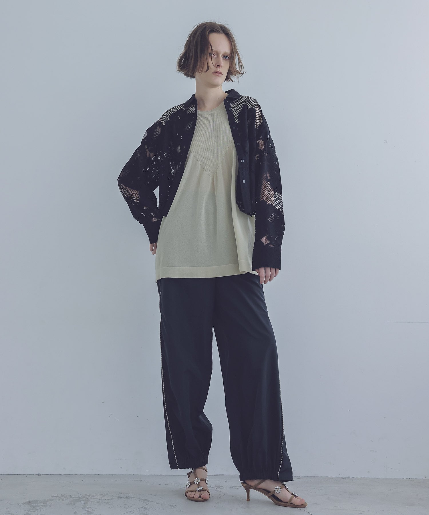 C/Ny sheer flare tops