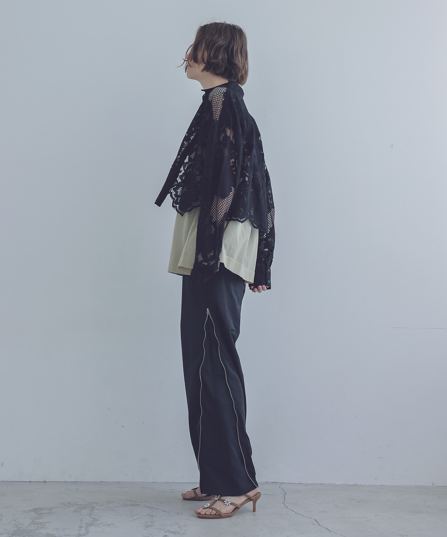 C/Ny sheer flare tops