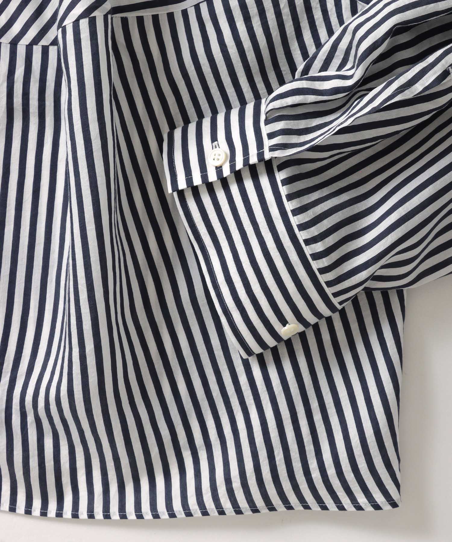 balloon form stripe shirt | AND ON JIONE STORE（アンドオン）ジオン 