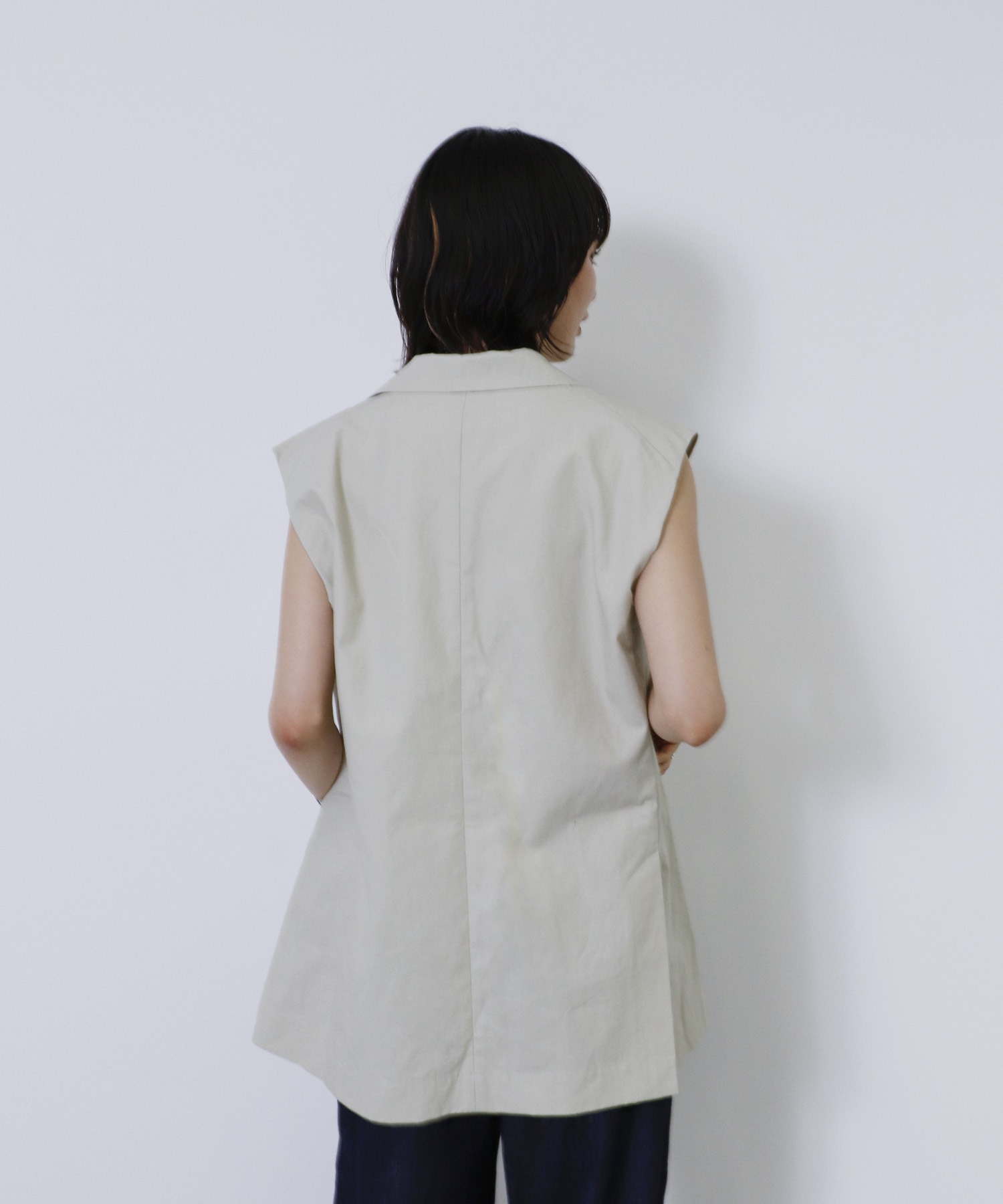 big tailored flare vest