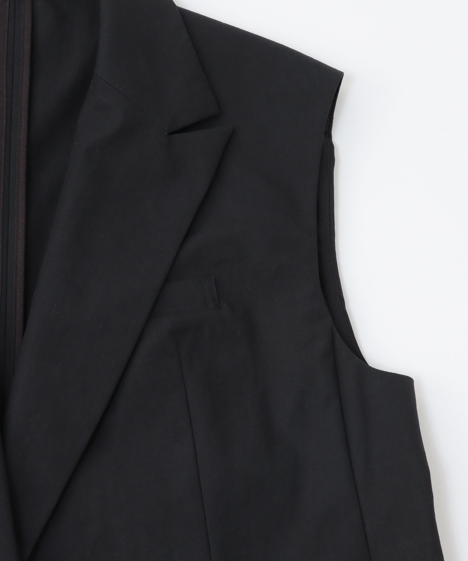 big tailored flare vest