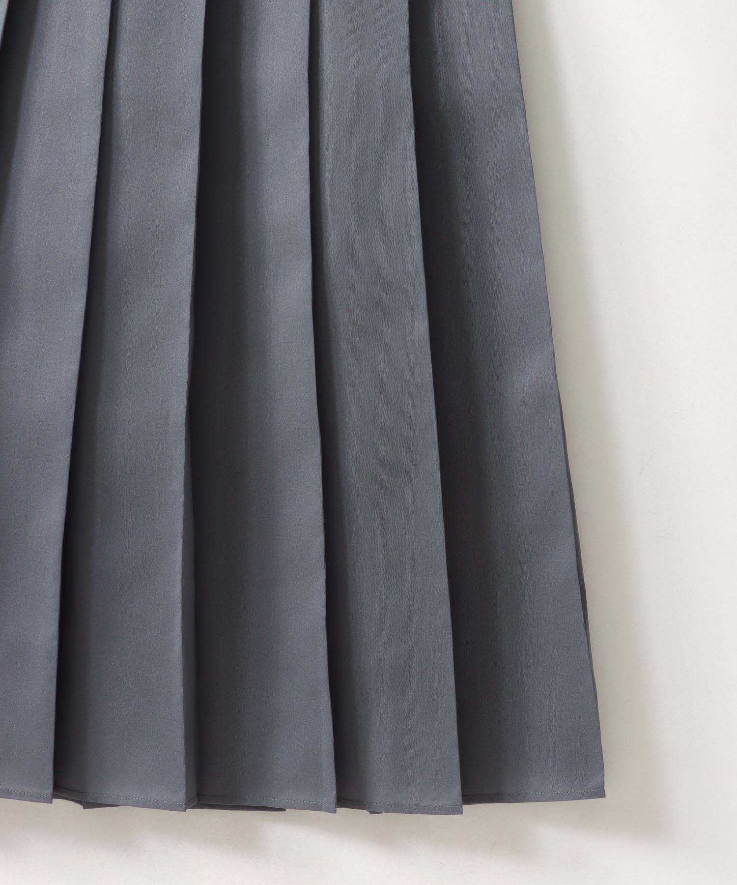 sheer organdy school pleated skirt