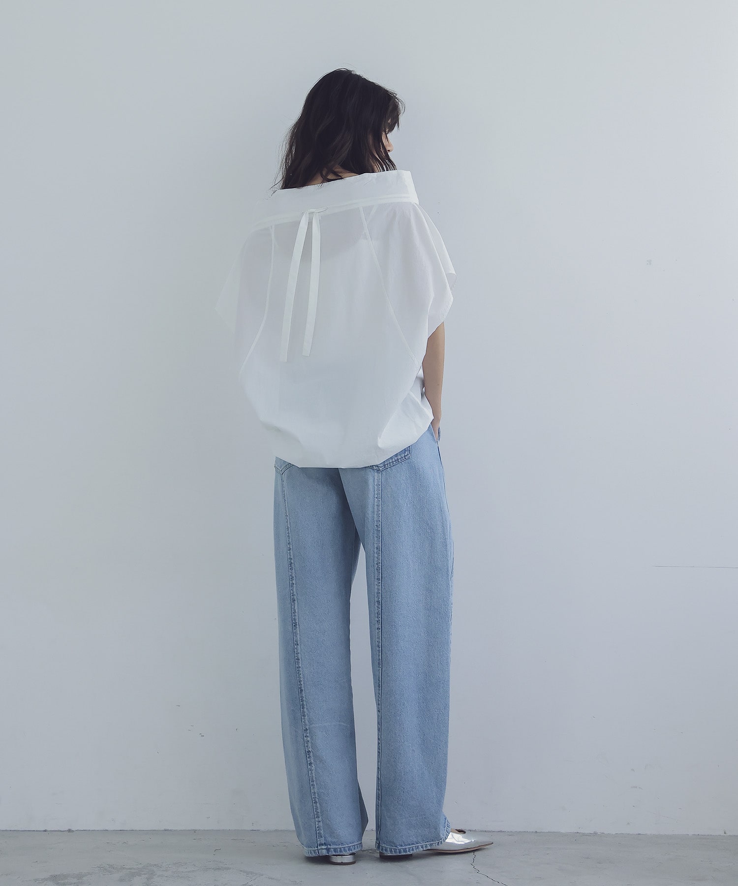新色追加】big collar off shoulder tops | AND ON JIONE STORE