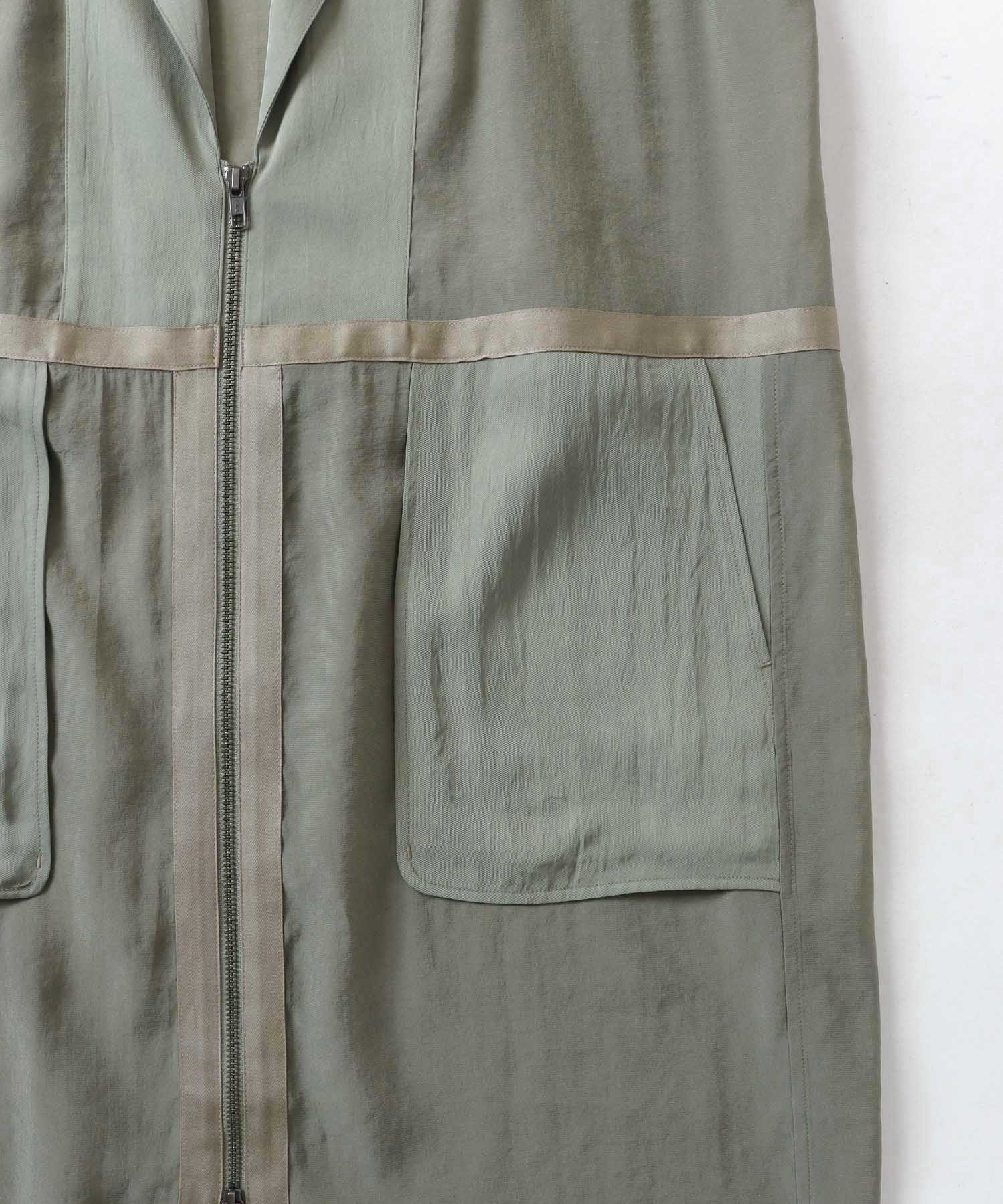 switching long gilet