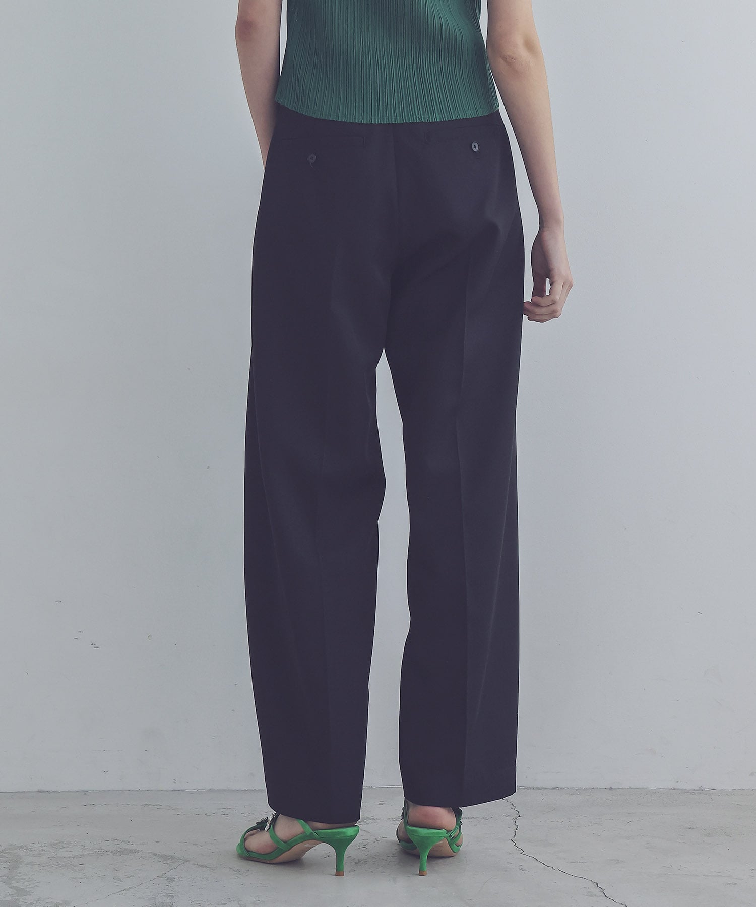 twill barrel pants
