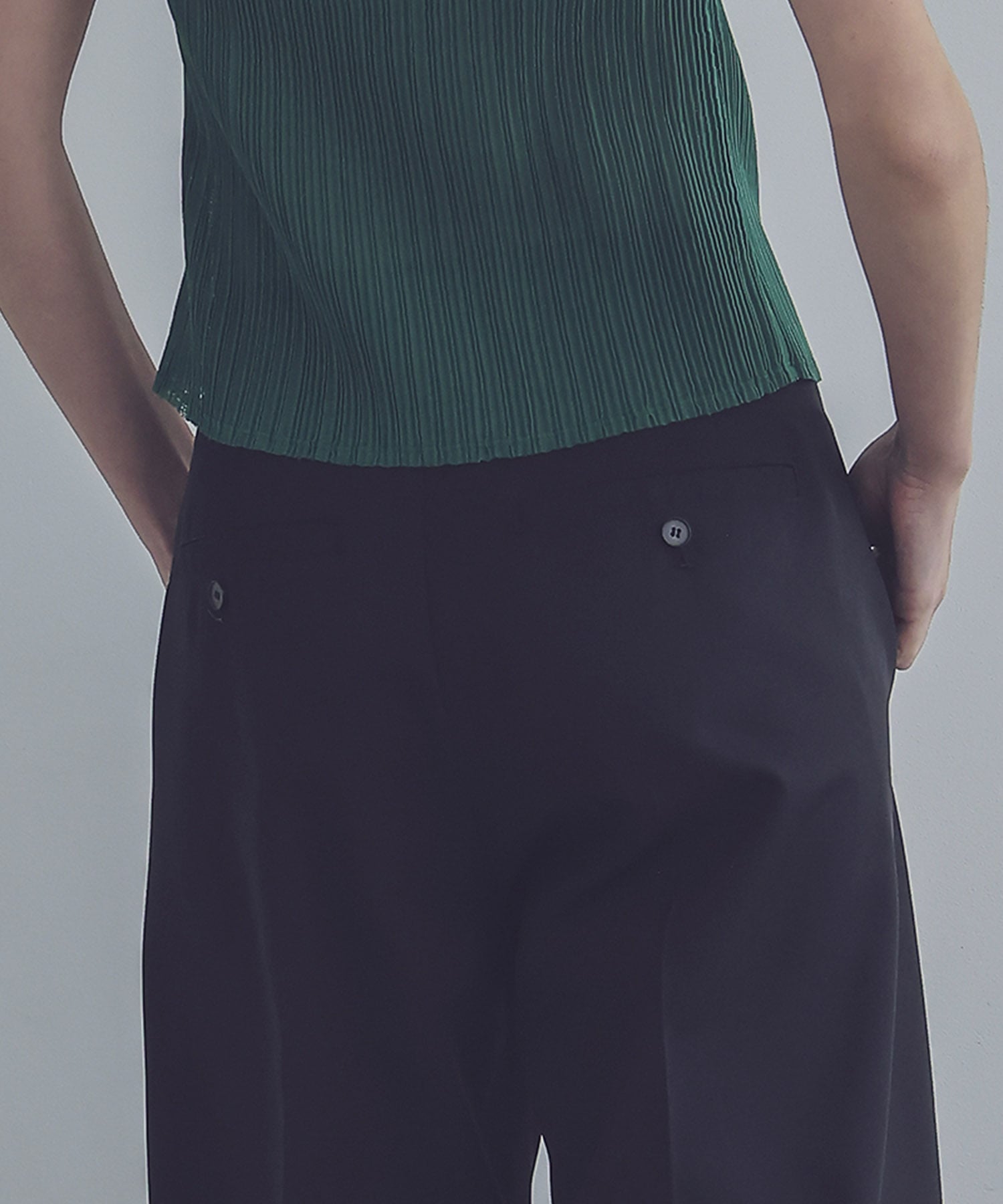 twill barrel pants