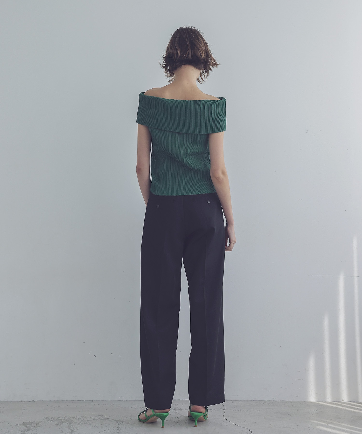 twill barrel pants