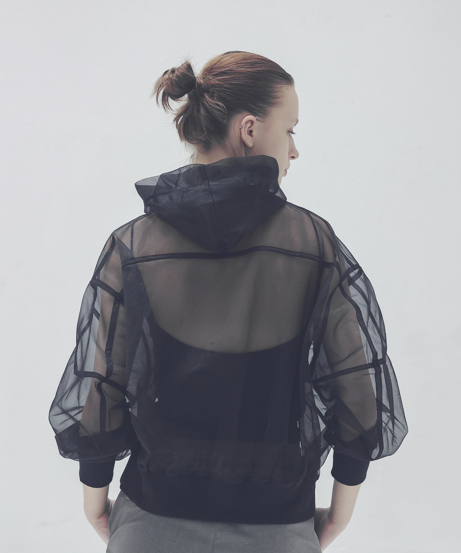 sheer hoodie