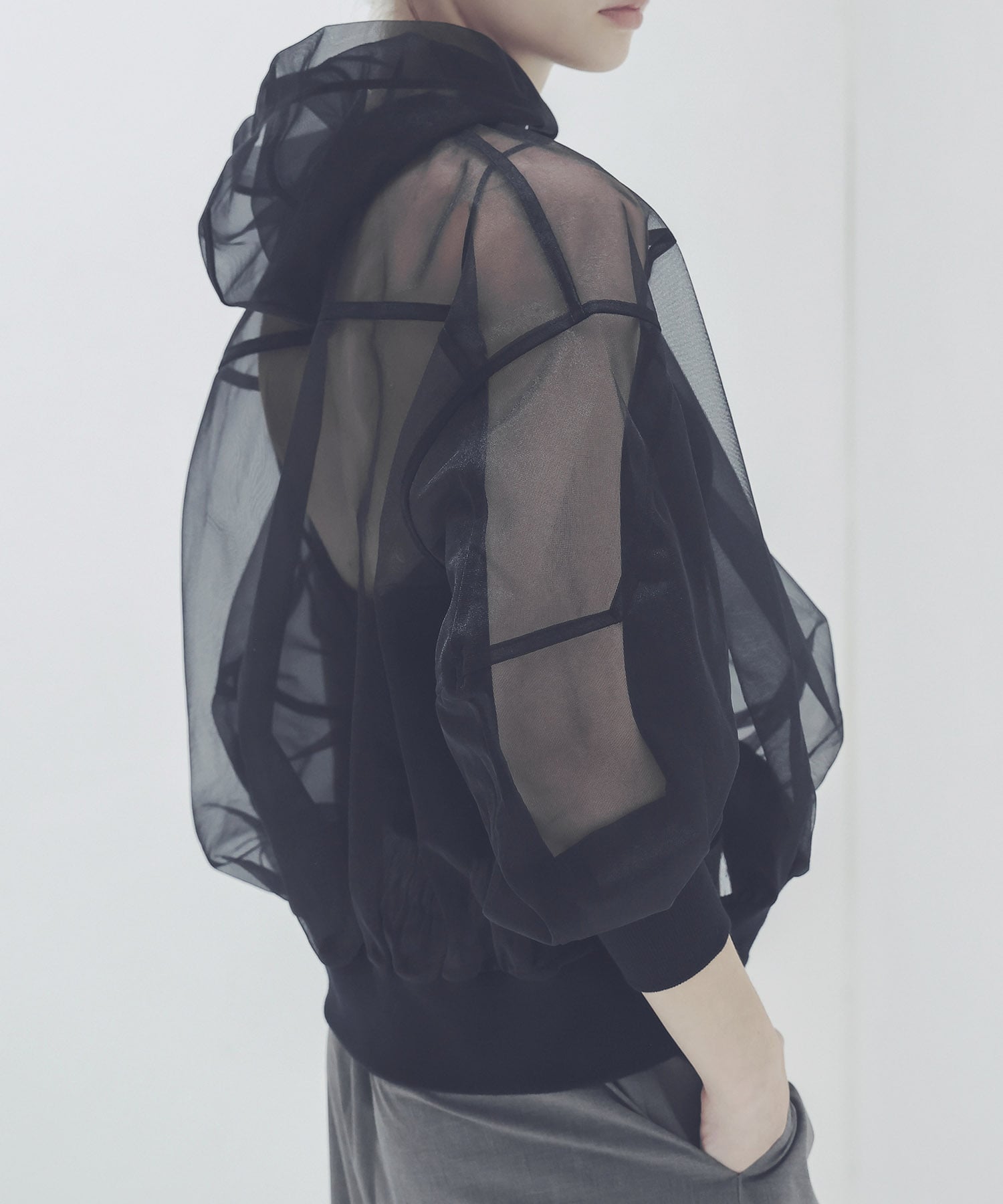 sheer hoodie