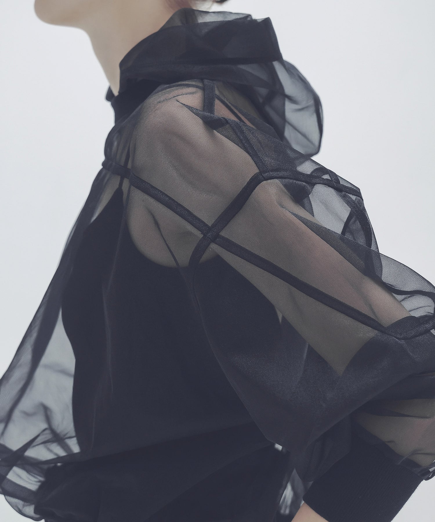 sheer hoodie
