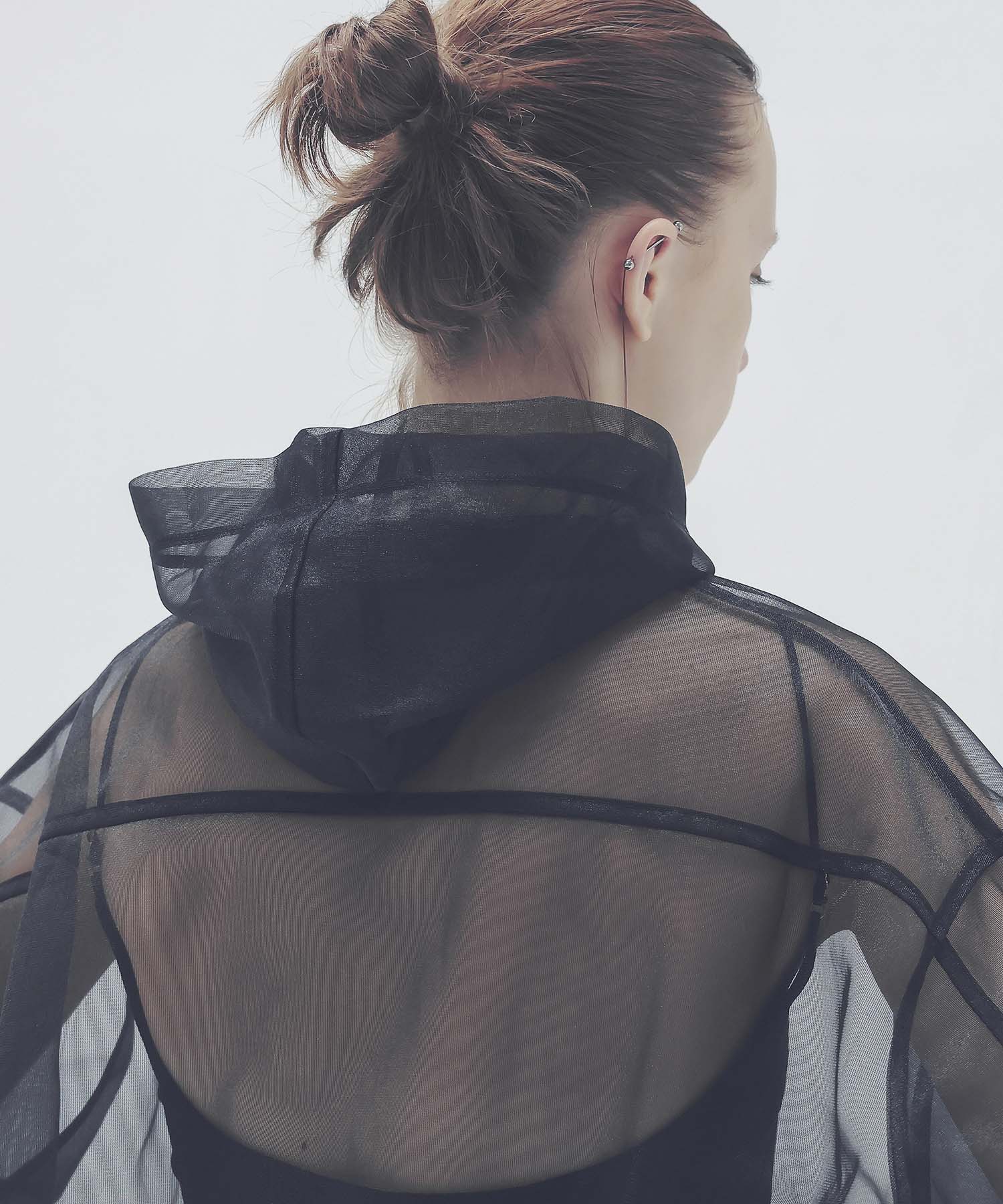 sheer hoodie