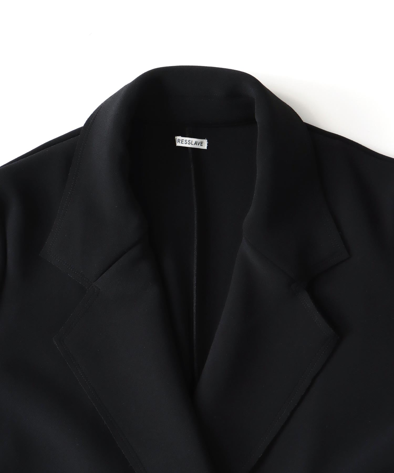 high gauge knit bonding tailored jacket